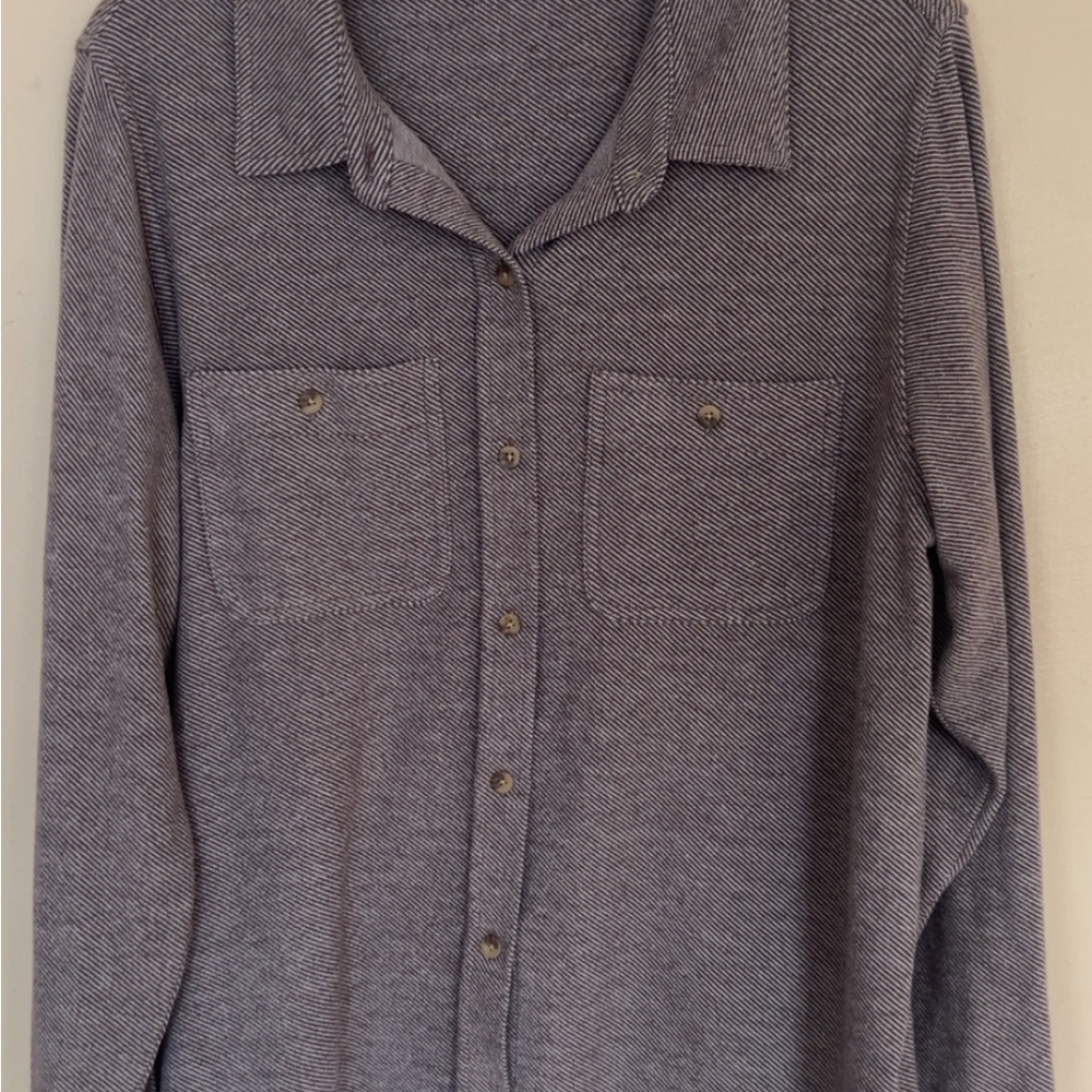 Matty M Brown Striped Knit Top